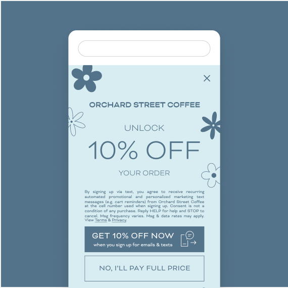 Create a Welcome offer